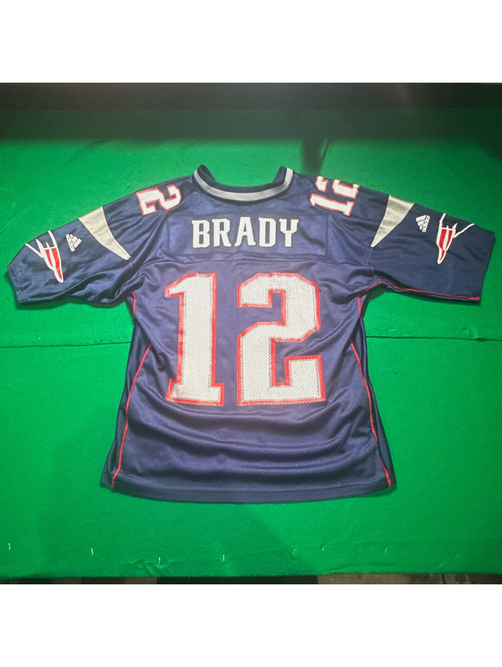 adidas NFL New England Patriots Tom Brady #12 Jersey Blue Men's Size M